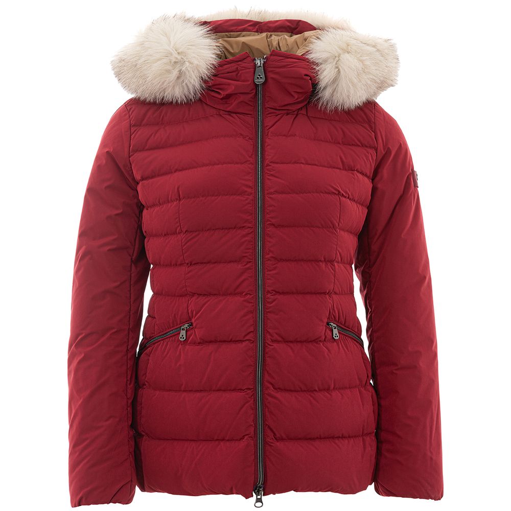 Peuterey Vollständig gefütterte Polyester-Jacke in Bordeaux